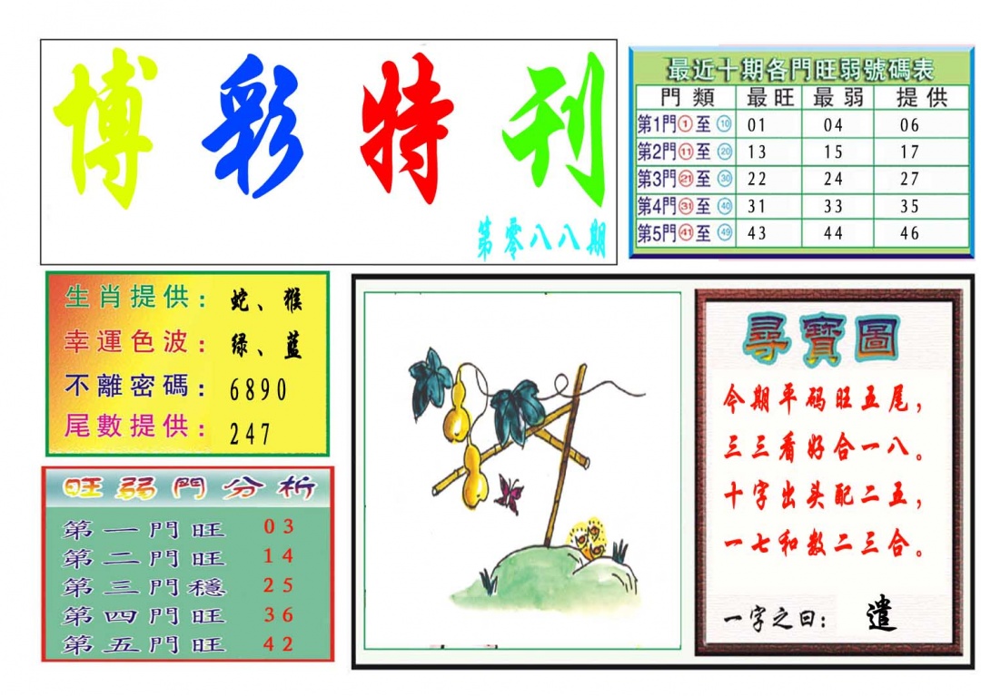 088期博彩特刊[图]