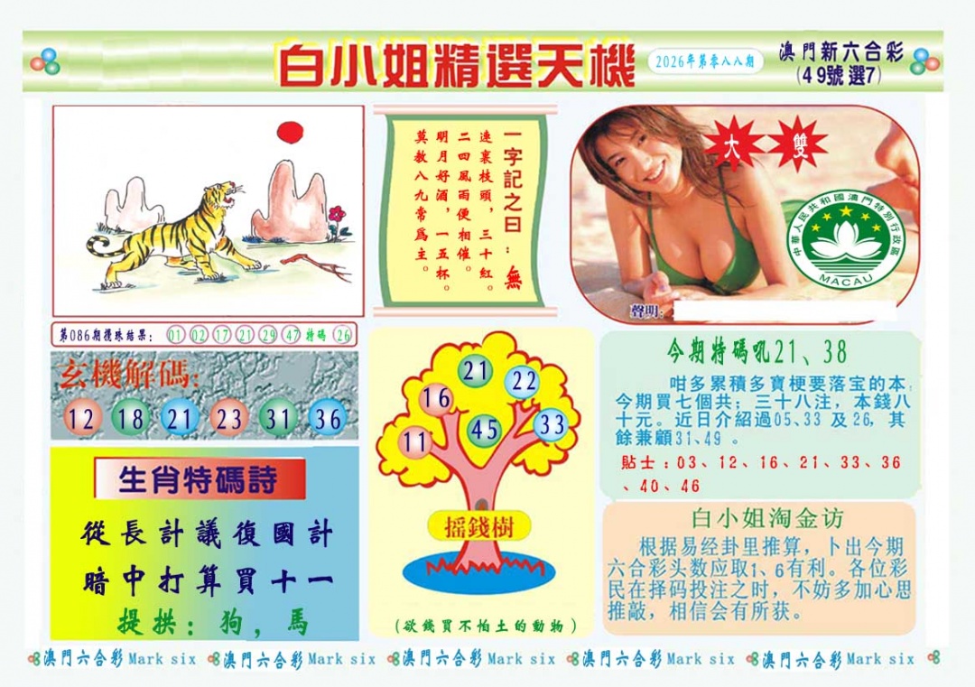 088期白小姐精选玄机A[图]